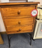 Vintage 3 Drawer Side Table