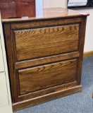Wooden 2-Drawer Filing Cabinet