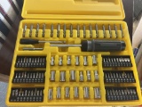 Contents of Shelf - Drill Drivers, Hand Saw, Sockets, Impression Tester & A