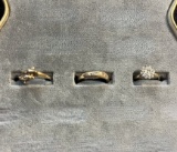 (3) Ladies Rings: (2) 10K Gold Rings size 6, 5.5 &  (1) 14K Gold Ring size