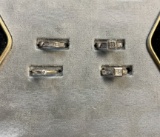 (4) Ladies Rings, Ladies 14K White Gold Single Stone CZ size 6, Ladies 10K