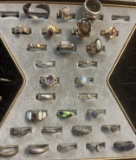 Assorted Costume Jewelry, Rings, etc. Approx 25 Pieces