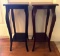 (2) Decorative Wooden Side Tables, 12