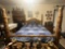 Wooden Walnut 4 Post Queen Size Bed
