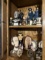 Contents of China Cabinet: Large Assortment of Presidential Collectibles