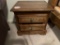 Pair of Wooden 2 Drawer Night Stands Cherry Finish
