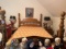 Wooden 4 Post Bed, Queen Size, Oak Finish