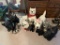 Assortment of 11 Large Sized Dog Statues