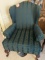 Upholstered Wing Back Arm Chair