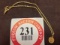 5 Dollar Gold Coin Pendant (1/10 oz.) on Gold Tone Rope Chain