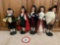 Large Assortment of Williamsburg Christmas Dolls with Caroling Theme