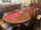 Wooden Dining Room Table & 6 Upholstered Wooden Chairs