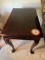 (2) Wooden End Tables, Mahogony Finish