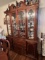 Cherry China Cabinet , 4 Drawers, 4 Doors with 2 Glass Display Doors