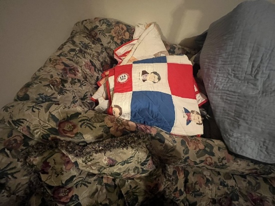 Assortment of Quilts: 2 with Presidential/Historical Theme