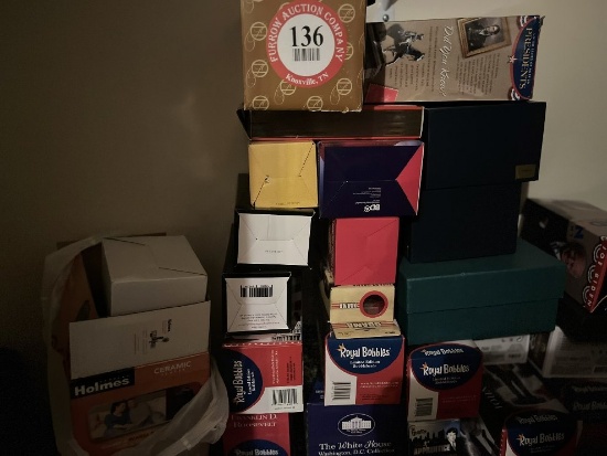 Contents of Closet: Assorted Dolls, Doll Boxes, Action Figures, etc.