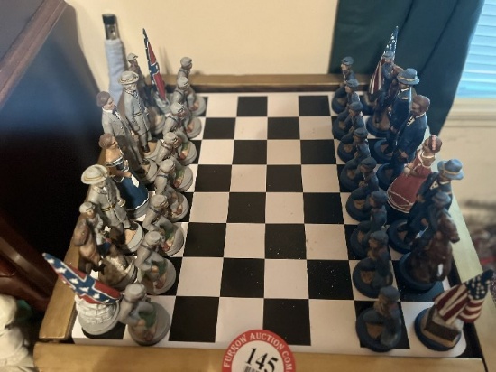 (3) Civil War Themed Chess Sets