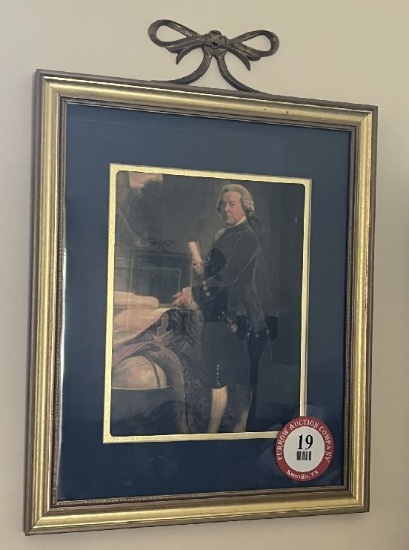 Remaining Decorative Wall Hangings in Living Room, Presidential Prints