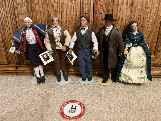 Large Assortment of Presidential & Historical Dolls