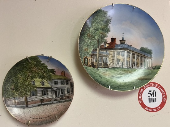 Collection of 9 Presidential Themed Plates