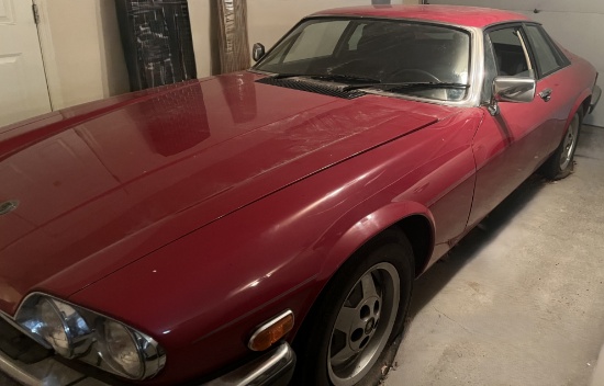 1987 Jaguar XJS V12 Coupe, Dark Red Paint, Automatic