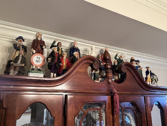 Collection of Assorted Size Presidential/Historical Figurines