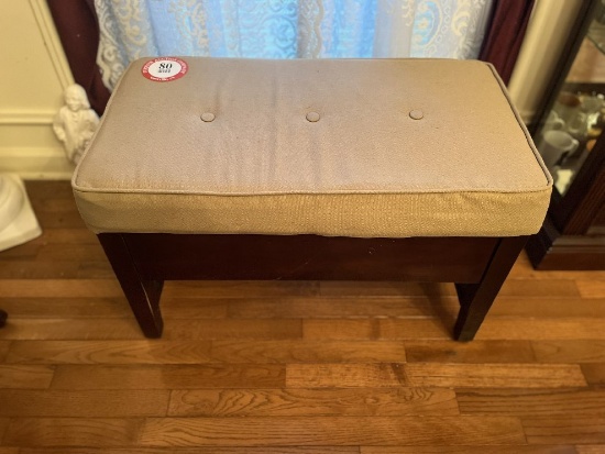 Upholstered Wooden Bench