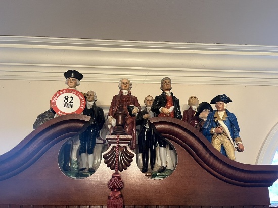 Collection of Glass Presidential/Historical Themed Liquor Decanters