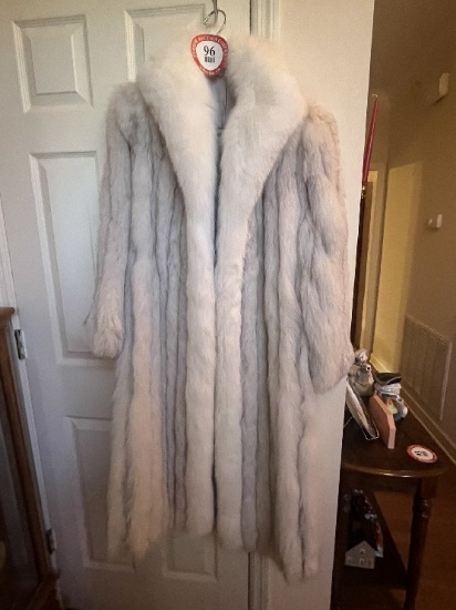 Henig Furs Shadow Fox Full Length Size 8 Fur Coat