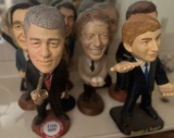 Collection of 9 Large Presidential Figurines: Trump, Bush, Reagan, Clinton