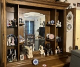 Contents of Hutch: Various Presidential Figurines, Busts, Plates, etc.