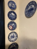 Assorted Presidential Themed Plates, Approx. 22 Total plus Brass Floor Lamp