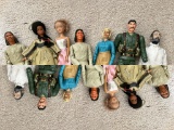 Contents of Bin: Assorted Dolls & Doll Clothing