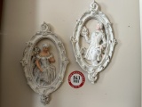 Contents of Walls in Bedroom, Assorted Victorian Themed Wall Hangings