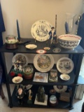 Decorative 3 Shelf Wooden Shelving Unit plus Contents , Presidential Themed