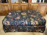 Upholstered Ottoman, Paisley Pattern