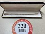 Tennis Bracelet, 14K Gold with Diamonds
