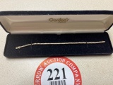 Tennis Bracelet, 14K Gold with Diamonds