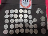 (11) $10 Sleeves of Kennedy Half Dollars plus Purse with Assorted Eisenhowe