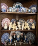 Presidential Themed Plates, Busts, Figurines, Art Glass, Cobalt Blue Bottles, etc.