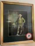 Set of 4 Framed Under Glass Presidential Prints