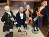 (2) Containers of Presidential Themed Dolls & Decorative Items