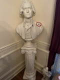 Cast Bust of Thomas Jefferson on Custom Pedestal
