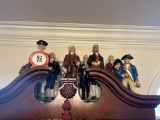 Collection of Glass Presidential/Historical Themed Liquor Decanters