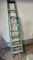 (2) Werner Fiberglass Step Ladders, One 6', One 8'