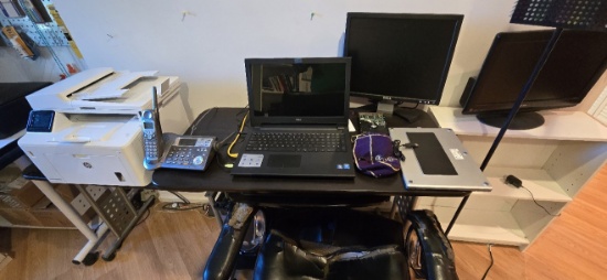 Contents of Office - Dell Laptop Computer, Dell Monitor, HP Printer, Camera