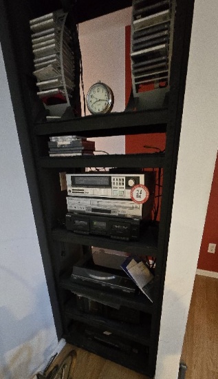 Assorted Stereo Components, Pioneer Receiver, Sony CD Player, Fisher Turnta