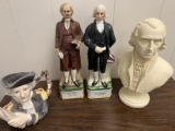 Assorted Presidential & Colonial Houses, Presidential Liquor Decanters, etc