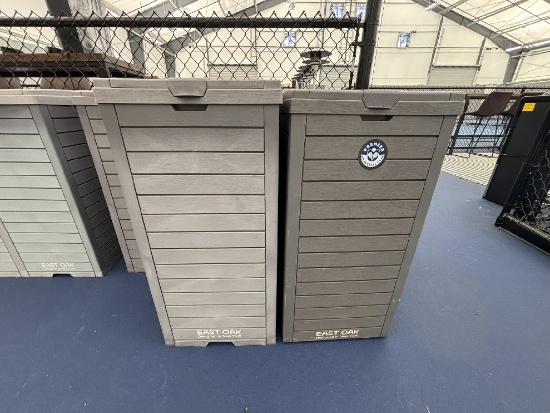 (5) East Oak 31 Gallon Indoor/Outdoor Trash/Towel Holders