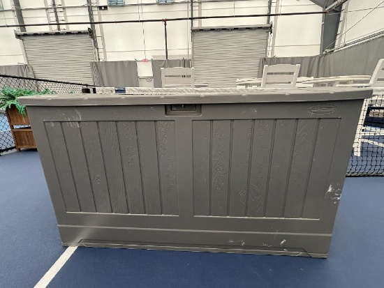 Suncast All Weather Lockable Outdoor Storage Container, 200 Gallon Capacity